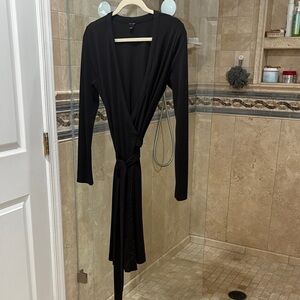 Ann Taylor Black Midi Dress